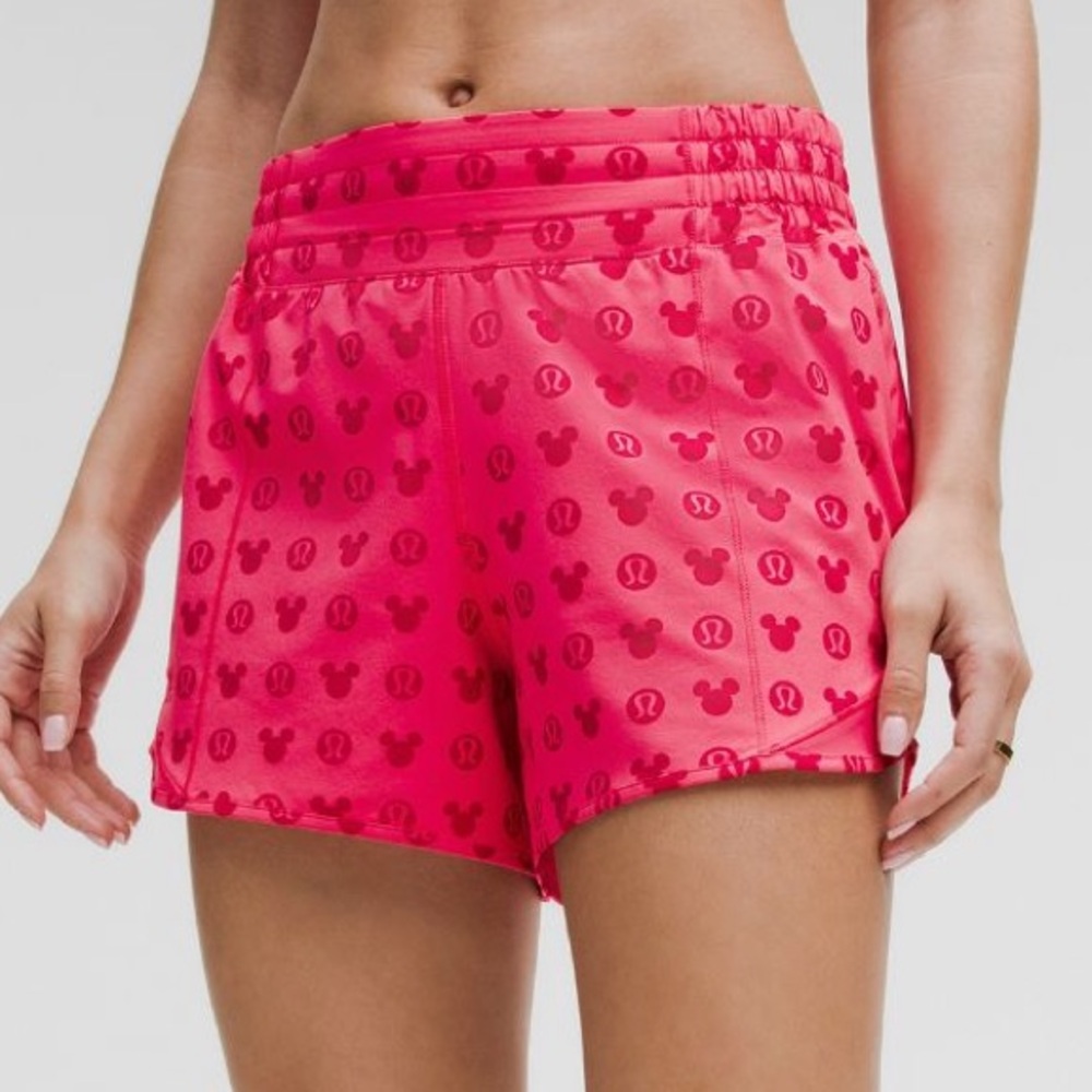 Lululemon x Disney Hotty Hot High Rise 4” Short | Pink | Size 10